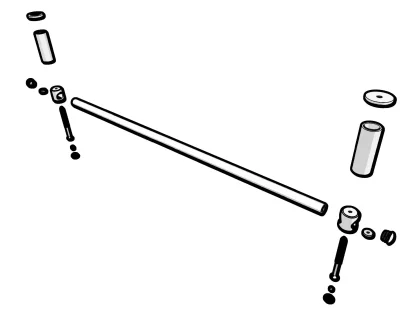 Para alzata gradino legno FE-25A disegni e misure