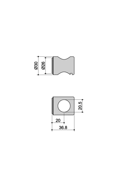 Nottolino Ø 20 PL R2 MISURE