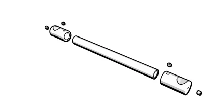R2-17A Giunto colonna orizzontale disegno