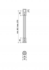 R2-22A Giunto colonna parete disegno