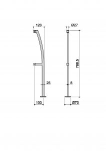R2-77A Irrigidimento interno balaustra disegno