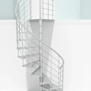 Scala a chiocciola Milano bianco