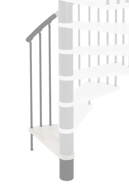 Gradino aggiuntivo per Scala spiral effect grigio bianco