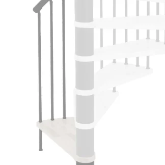 Gradino aggiuntivo per Scala spiral effect grigio bianco