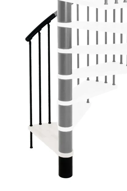 Gradino aggiuntivo per Scala spiral effect nero bianco