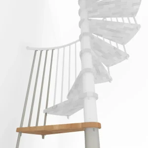 Gradino aggiuntivo per scala Spiral Smart 120 bianco faggio