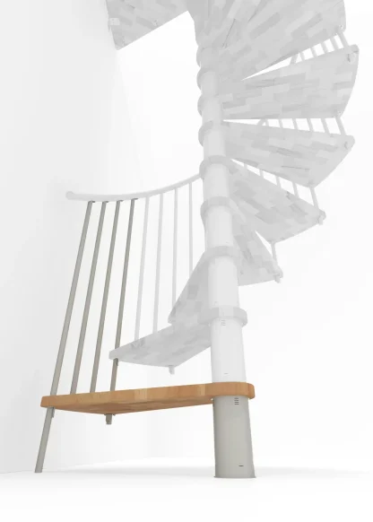 Gradino aggiuntivo per scala Spiral Smart 140 bianco faggio