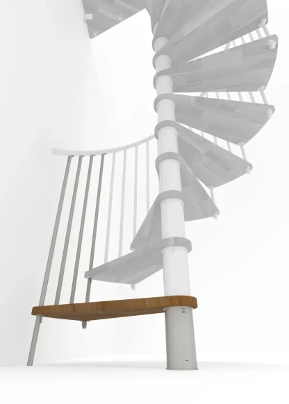 Gradino aggiuntivo per scala Spiral Smart Quercia Bianca