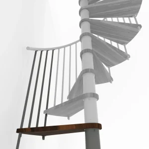Gradino aggiuntivo per scala Spiral Smart 160 grigio noce