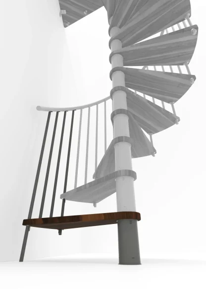 Gradino aggiuntivo per scala Spiral Smart 140 grigio noce