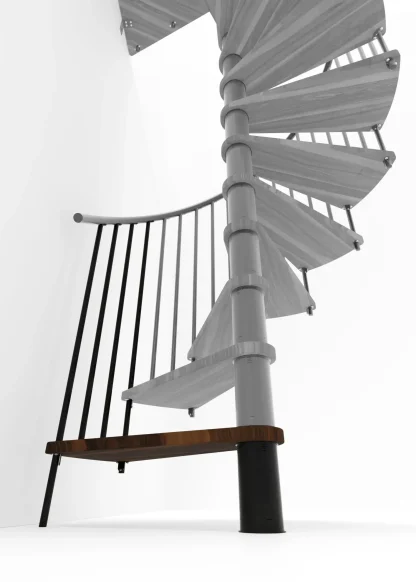 Gradino aggiuntivo per scala Spiral Smart Nero Quercia