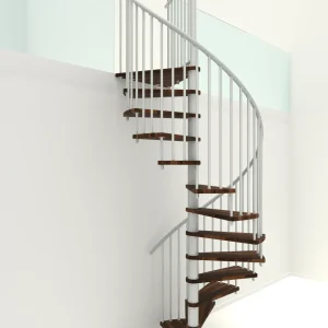Scala a chiocciola Spiral Smart Bianco Noce