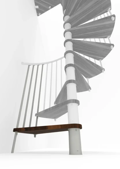 Gradino aggiuntivo per scala Spiral Smart Bianco Noce