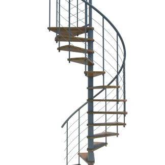 Scala a chiocciola VENEZIA Smart metallo grigio legno Faggio 140 cm