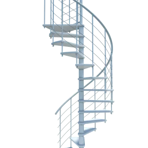 Scala a chiocciola VENEZIA Smart metallo Bianco legno Bianco 160 cm