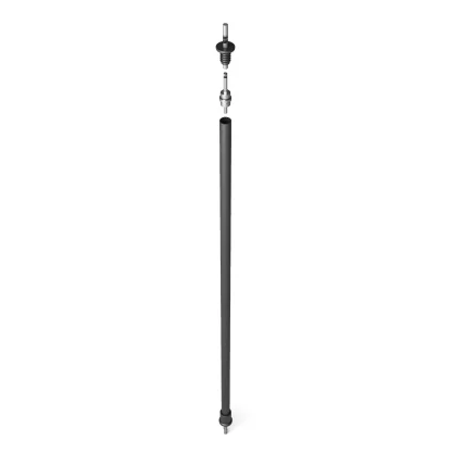 Piede a terra L. 1300 R2 R2-170A-NE Nero