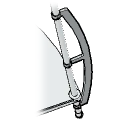 Accessorio scala chiocciola E20 kit irrigidimento colonna r2