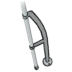 Accessorio scala chiocciola E20 kit irrigidimento interno balaustra r2