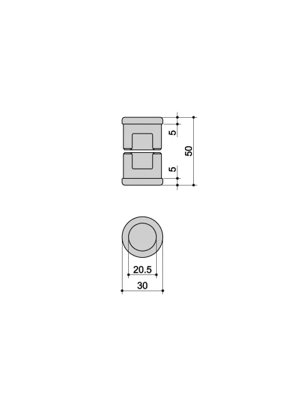 Anello passante tondo R2 disegno