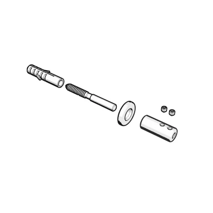 Bicchiere su muratura R10 disegno
