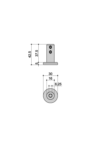 Bicchiere su muratura R10 misure
