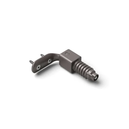 Cima quadrata fissaggio corrimano R2 colore bronzo