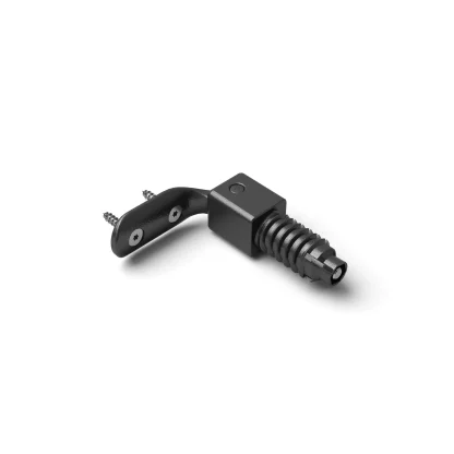 Cima quadrata fissaggio corrimano R2 colore nero