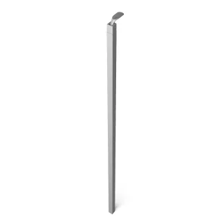Colonna quadrata 20 x 20 per ringhiere e balaustre colore grigio