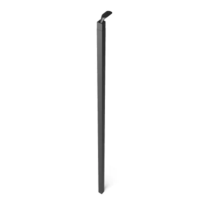 Colonna quadrata 20 x 20 per ringhiere e balaustre colore nero