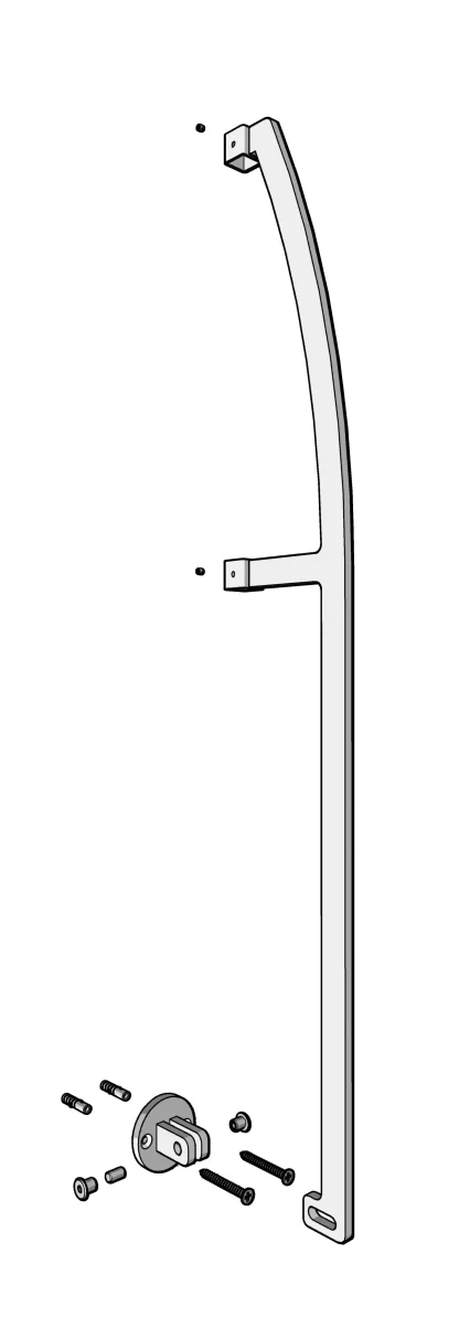 Irrigidimento esterno balaustra quadrata R2 disegno