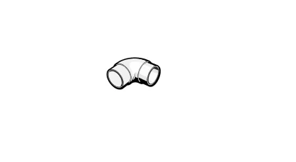 Raccordo 90° corrimano inox Ø 42,4 Inox disegno