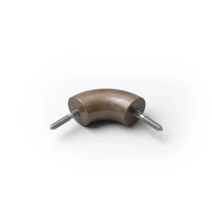 Raccordo corrimano 90° Ø 50 legno C2 colore noce