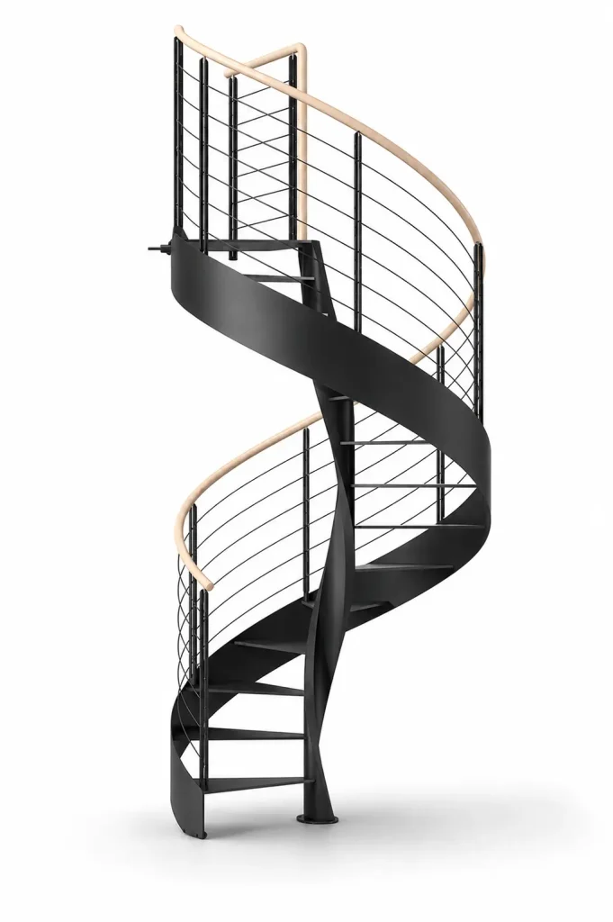 Scala a chiocciola elicoidale doppia struttura E20-2S-GL