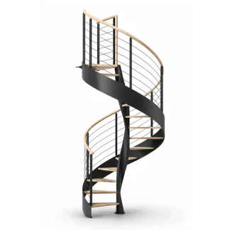Scala a chiocciola elicoidale E20-2S-GL doppia struttura