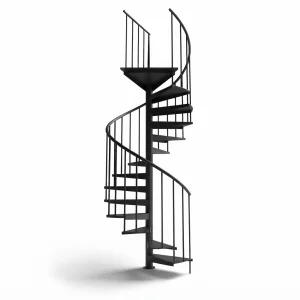 Scala a chiocciola per interni F20 colore nero