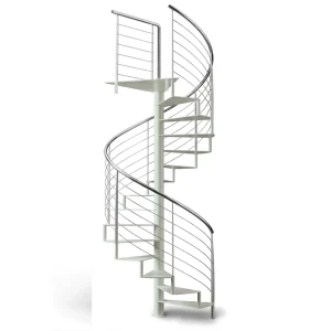Scala chiocciola C20 GM Gradino Metallo Grigio