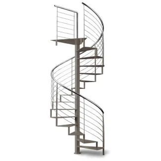 Scala chiocciola C20 GM Gradino Metallo Micaceo
