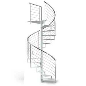 Scala chiocciola C20 GM Gradino Metallo Bianco