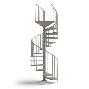 Scala a chiocciola C20 grigio naturale