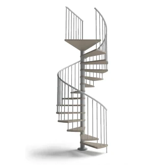 Scala a chiocciola C20 grigio naturale