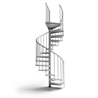 Scala a chiocciola per esterni zincata F20Z