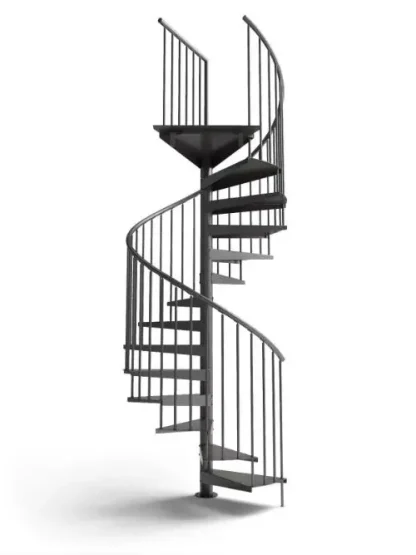 Scala chiocciola in metallo verniciata interni F20Z UK standard