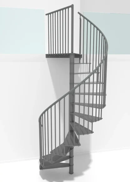 Scale a chiocciola Portofino grigio diametro 120 cm