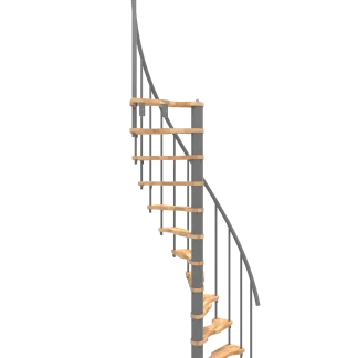 Scala a chiocciola salvaspazio Suono Smart grigio faggio