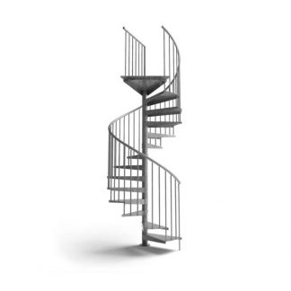 Outdoor Spiral Staircase galvanized F20Z UK standard