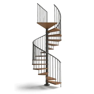 Scala a chiocciola C20 bronzo rovere 2