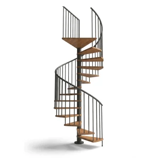 Scala a chiocciola C20 bronzo rovere