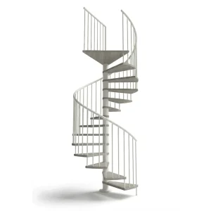 Scala a chiocciola interni C20 UK Standard 4830-5000 H 1600 mm - Stone natural OIL cod. BR-ST-NO, Bianco cod BI