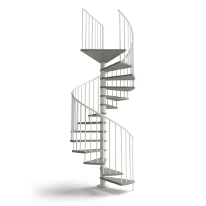 Scala a chiocciola interni C20 UK Standard 4830-5000 H 1600 mm - Stone natural OIL cod. BR-ST-NO, Grigio cod GI
