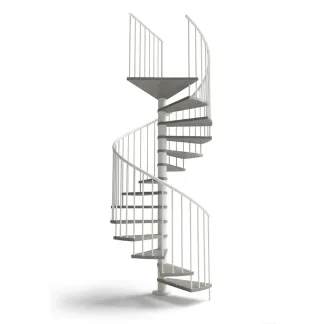 Scala a chiocciola interni C20 UK Standard 4830-5000 H 1600 mm - Stone natural OIL cod. BR-ST-NO, Grigio cod GI